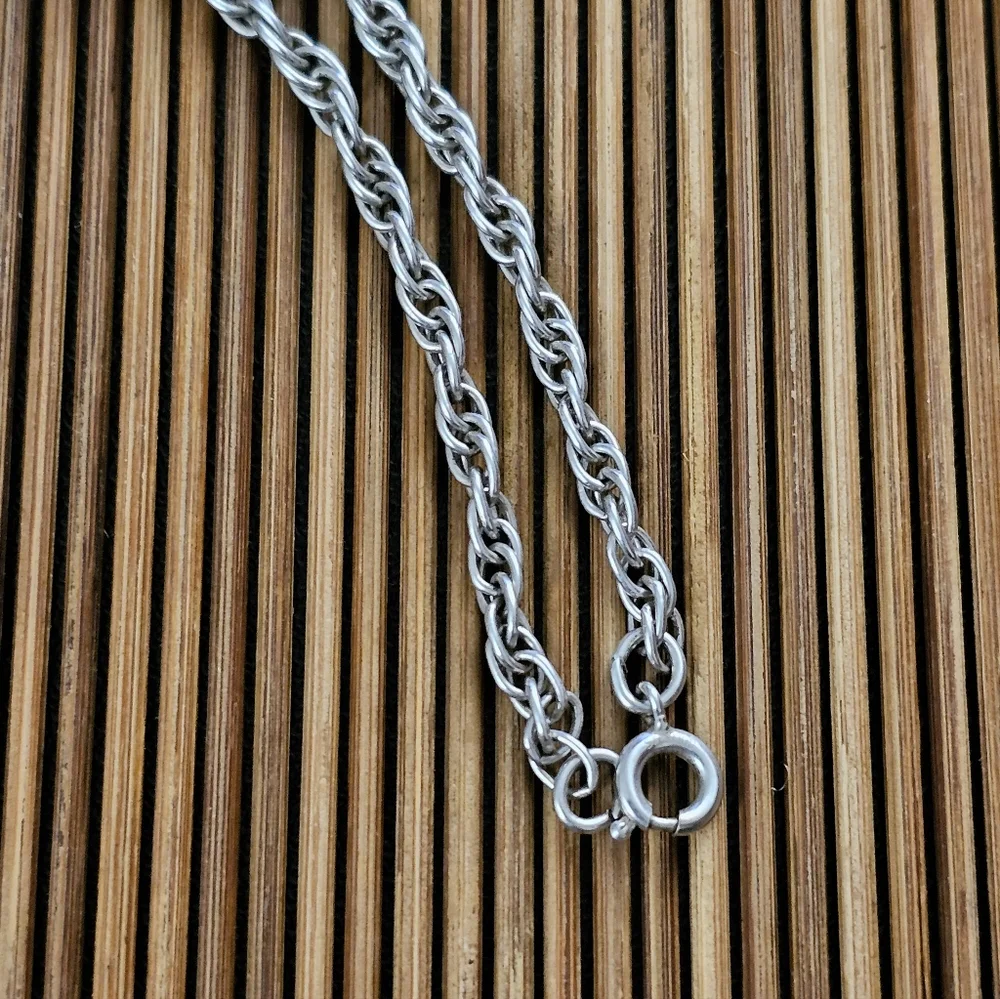 Sterling Silver Chain Necklace (Vintage) - Picture 5 of 10